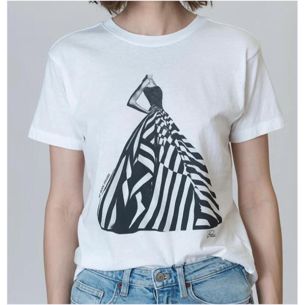 NEW CPRESS STUDIO no more drama mushie tee in worn white